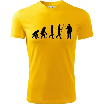 Chlapecké tričko Evoluce malíř pokojů - Dětské triko sportovní (dresovina) - 122 cm/6 let ( Žlutá )