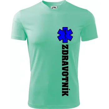 Hvězda života - zdravotník - Dětské triko sportovní (dresovina) - 122 cm/6 let ( Mátová )