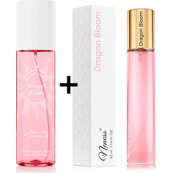 Dámský parfém Neness Dragon Bloom výhodná sada tělový sprej + parfémovaná voda pro ženy 200ml + 33ml