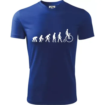 Evoluce staré kolo - Dětské triko sportovní (dresovina) - 146 cm/10 let ( Královská modrá )