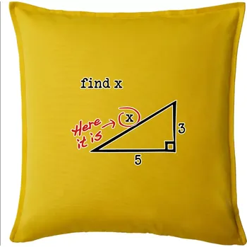 Polštář Find X - geometrie - Polštář 50x50 - 50x50 - Pouze potah ( Žlutá )
