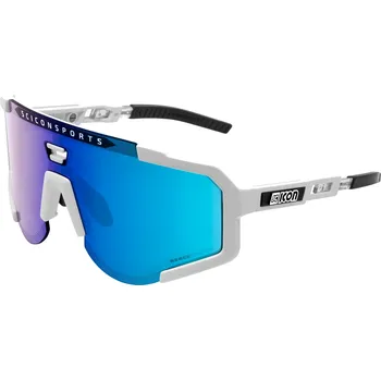 Sluneční brýle Brýle SCICON Aeroscope White Multimirror Blue + Rain Clear Lenses