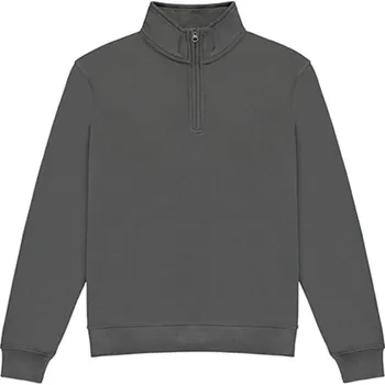 Pánská mikina Kustom Kit Pánská mikina s 1/4 zipem KK335 Dark Grey L