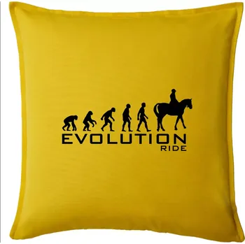 Polštář Evoluce Ride horse - Polštář 50x50 - 50x50 - Pouze potah ( Žlutá )