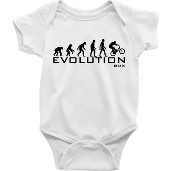 Kojenecký body Evoluce BMX - Body kojenecké s krátkým rukávem - Krátký r. do 3 měs ( Bílá )