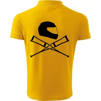 Pánská košile Silniční helma / berle - Polokošile pánská Pique Polo 203 - 2XL ( Žlutá )