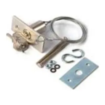 Pohon brány Sada odblokování sekčních vrat z vnější strany s ocelovým lankem a zámkem