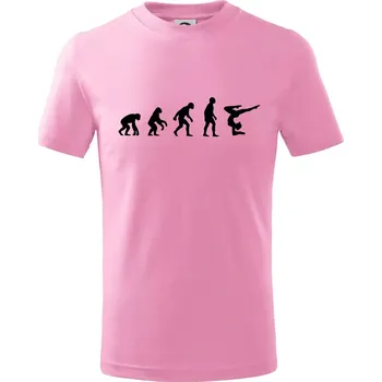 Evoluce yoga - Tričko dětské bavlněné - 98 cm / 2 roky ( Růžová )