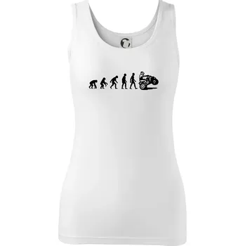 Dámské tričko Evoluce quad čtyřkolka - Dámské tílko - XS ( Bílá )