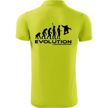 Pánská košile Evoluce longboard jump - Polokošile Victory sportovní (dresovina) - M ( Limetková )