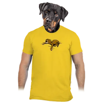 Pánské oblečení Bastard Spící pes pánské tričko Gold