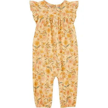 Kojenecký overall CARTERS CARTER'S Overal bez nožiček kr. rukáv Yellow Floral holka NB