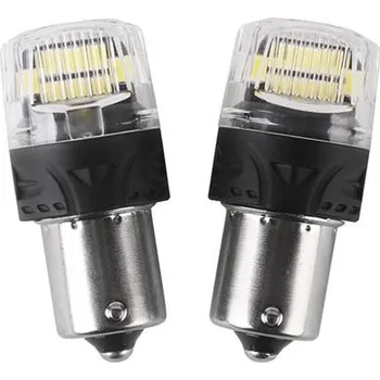 Autožárovka CARCLEVER 04120166 Autožárovka LED BA15S 12V 16LED 2835SMD bílá 2ks