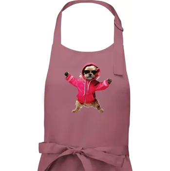 Kuchyňská zástěra Yorkšír v mikině - Pánská zástěra na vaření - Univerzální velikost ( Starorůžová )