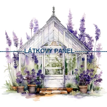 Látkový panel - Levandule - LE-68 Velikost: 15x15cm, Materiál: Kočárkovina