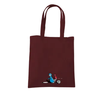 Nákupní taška Bastard Člověče, nezlob se taška Chocolate