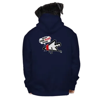 Pánská mikina Bastard Klikař pánská mikina na zip Navy