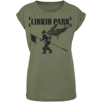 Dámské tričko Tričko z Linkin Park - Hybrid Theory - Ženy - olivová