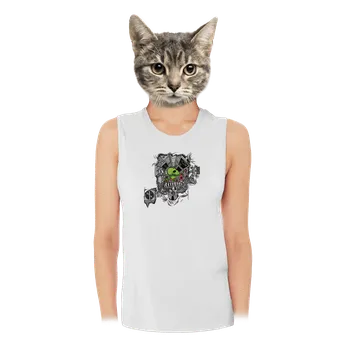 Bastard Programátor dámské tílko volné White