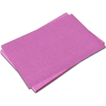 Barevný papír Vlnitá lepenka 50x70cm/260g/role růžová