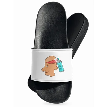 Pánské pantofle Bastard AI spray pantofle White