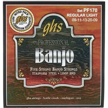 Příslušenství pro strunný nástroj GHS Struny na banjo GHS PF 170 09-020