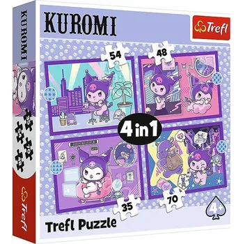 Puzzle TREFL Puzzle Den s Kuromi 4v1 (35,48,54,70 dílků)