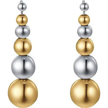 Šperk LUCA BARRA Náušnice s ocelovými kuličkami a IP zlatem