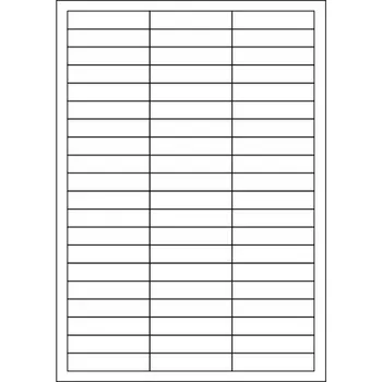 Speciální papír Samolepky štítky 64x14mm, arch A4, LESKLÉ, 10 archů