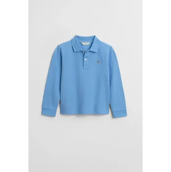 Dívčí košile POLOKOŠILE GANT SHIELD LS PIQUE POLO DREAM BLUE