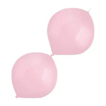 Amscan Balónky latexové spojovací dekoratérské perleťové Rose Gold 15 cm 100 ks