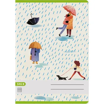 Sešit Papírny Brno - Školní sešit Premium 545 - A5, 40 listů, čtverečkovaný - 10 ks