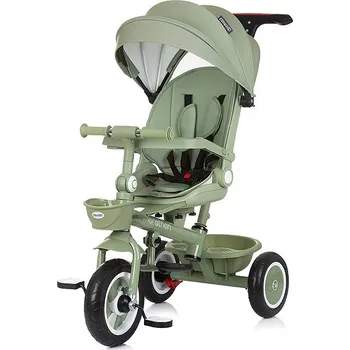 Dětská tříkolka CHIPOLINO Tříkolka se stříškou Marathon 2v1 Pastel Green