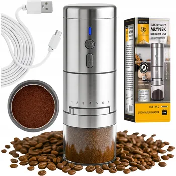 Mlýnek na kávu Karl Hausmann USB COFFE GRINDER KARL HAUSMANN stříbrný