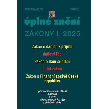 Aktualizace I/3 2025 O daních z příjmů, daňový řád Kniha