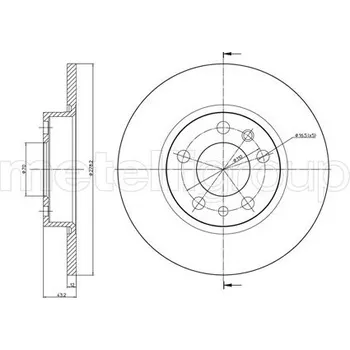 Brzdový kotouč Brzdový kotouč METELLI 23-0862C