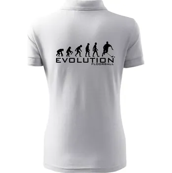 Evoluce Floorball - Polokošile dámská Pique Polo - L ( Bílá )