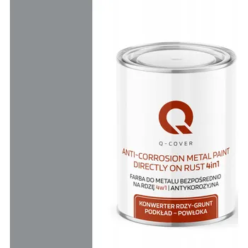 barva na kov BARVA NA KOV PROTI REZI, HLINÍKU, POZINKOVANÉMU POZINK 4v1 ŠEDÁ RAL 7045 POLOMATNÁ 1L