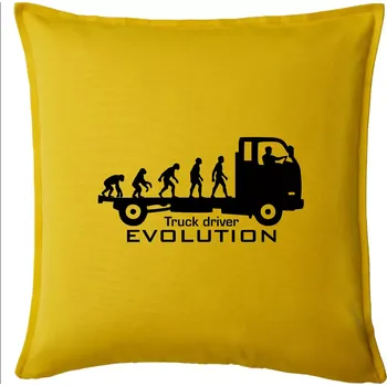Polštář Truck driver evolution - Polštář 50x50 - 50x50 - Pouze potah ( Žlutá )