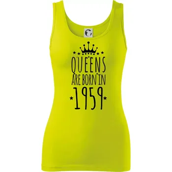 Queens are born in 1959 - Dámské tílko - XS ( Limetková )