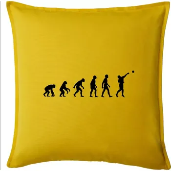 Polštář Evoluce vrh koulí - Polštář 50x50 - 50x50 - Pouze potah ( Žlutá )