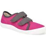Barefoot dětské plátěnky Beda - Playful BFN Pink shine růžové Velikost: 35