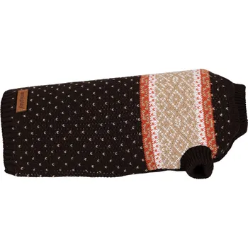 Obleček pro psa Svetr pro psy HAMAR vzor 02 hnědá různé velikosti Rozměr: 50 cm délka hřbetu kokršpaněl