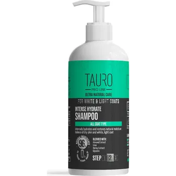 Kosmetika pro psa TAURO PRO LINE Intenzivní hydratační šampon TPL Ultra Natural Care pro bílou a světlou srst Objem: 1000 ml