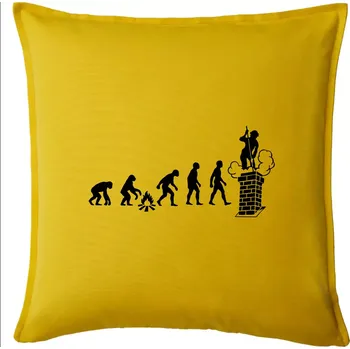 Polštář Evoluce kominík - Polštář 50x50 - 50x50 - Pouze potah ( Žlutá )