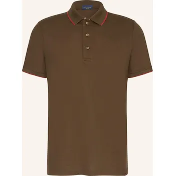 Pánská košile Paul & Shark Pánská Polokošile Z Piké, hnědá, L