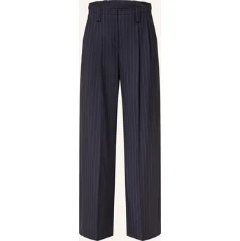 Dámské kalhoty Windsor. Dámské Marlene Kalhoty, tmavě modrá / bílá, 38