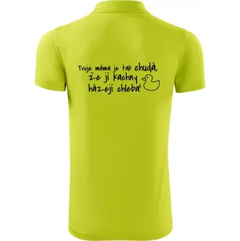 Pánská košile Tvoje mama je tak chudá - kachny - Polokošile Victory sportovní (dresovina) - M ( Limetková )