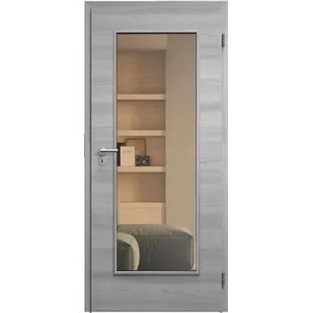 Interiérové dveře SAPELI ELEGANT KOMFORT M40 - CPL LAMINÁT - OTOČNÉ DVEŘE VČ. ZÁRUBNĚ - Dub zimní Průchozí šířka (cm): 120, Průchozí výška (cm): 197, Typ skla: Planibel bronz