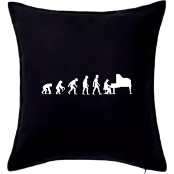 Polštář Evoluce piano - Polštář 50x50 - 50x50 - Pouze potah ( Černá )